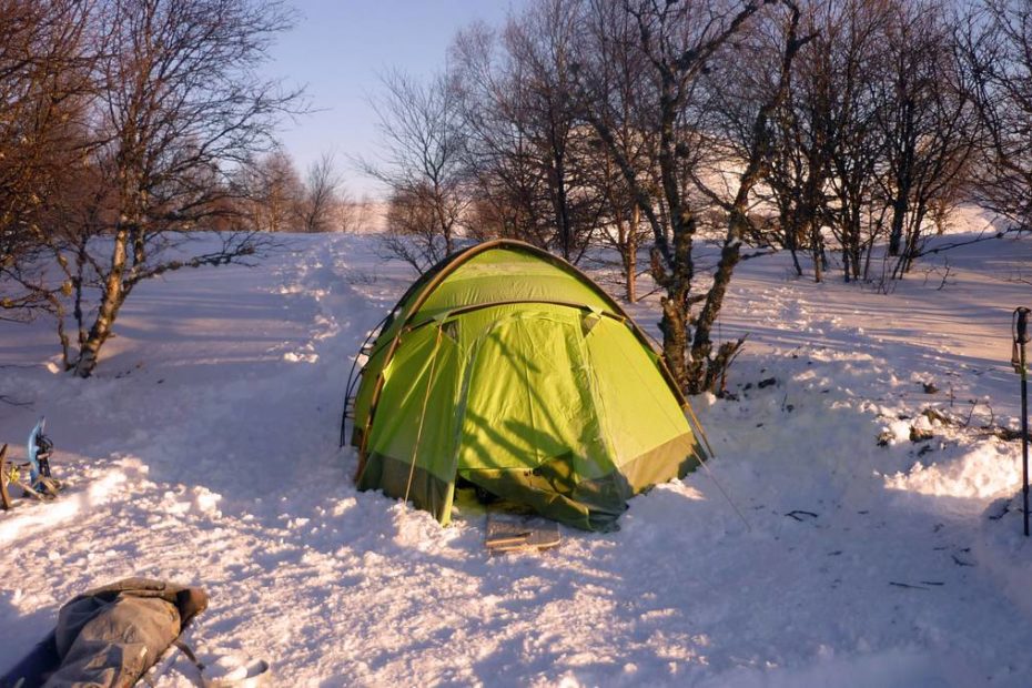 bivouac en hiver