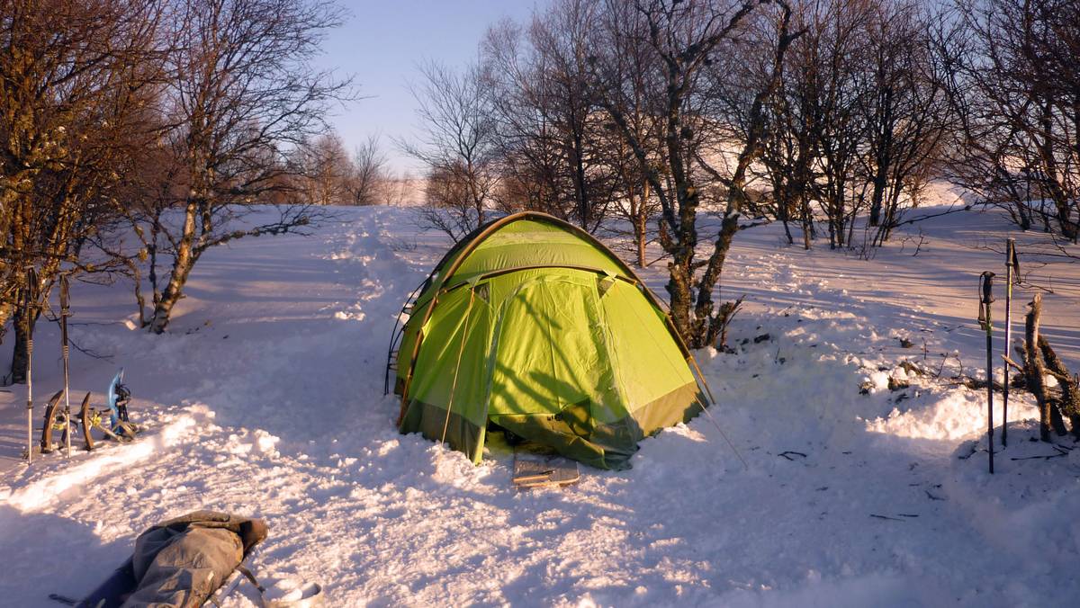 bivouac en hiver