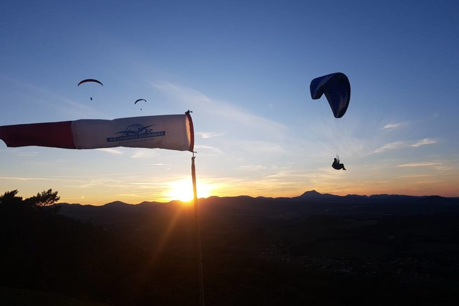 parapente en Auvergne