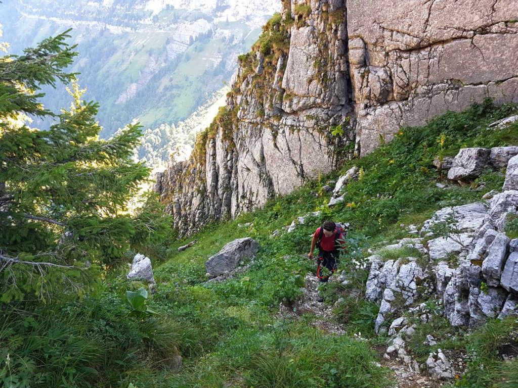 Montée aux Dents de Lanfon depuis Planfait