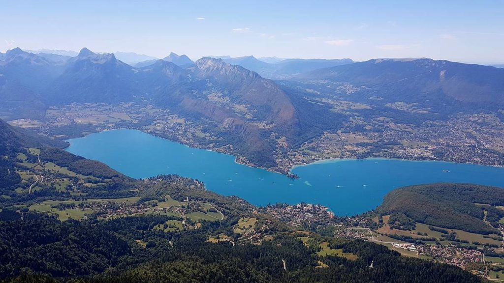 lac d'Annecy vue du haut des Dents de Lanfon