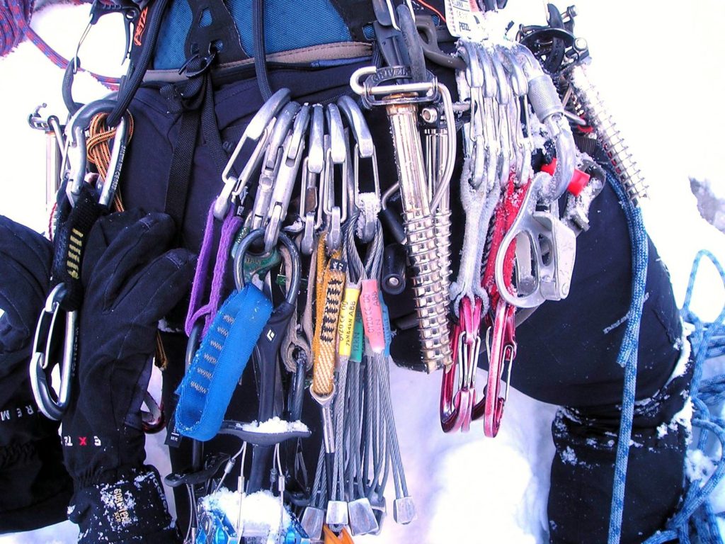 Matériel pour la cascade de glace