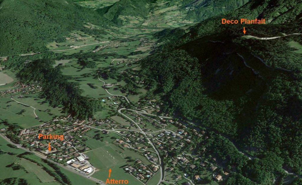 Atterrissage parapente Annecy Talloires Planfait