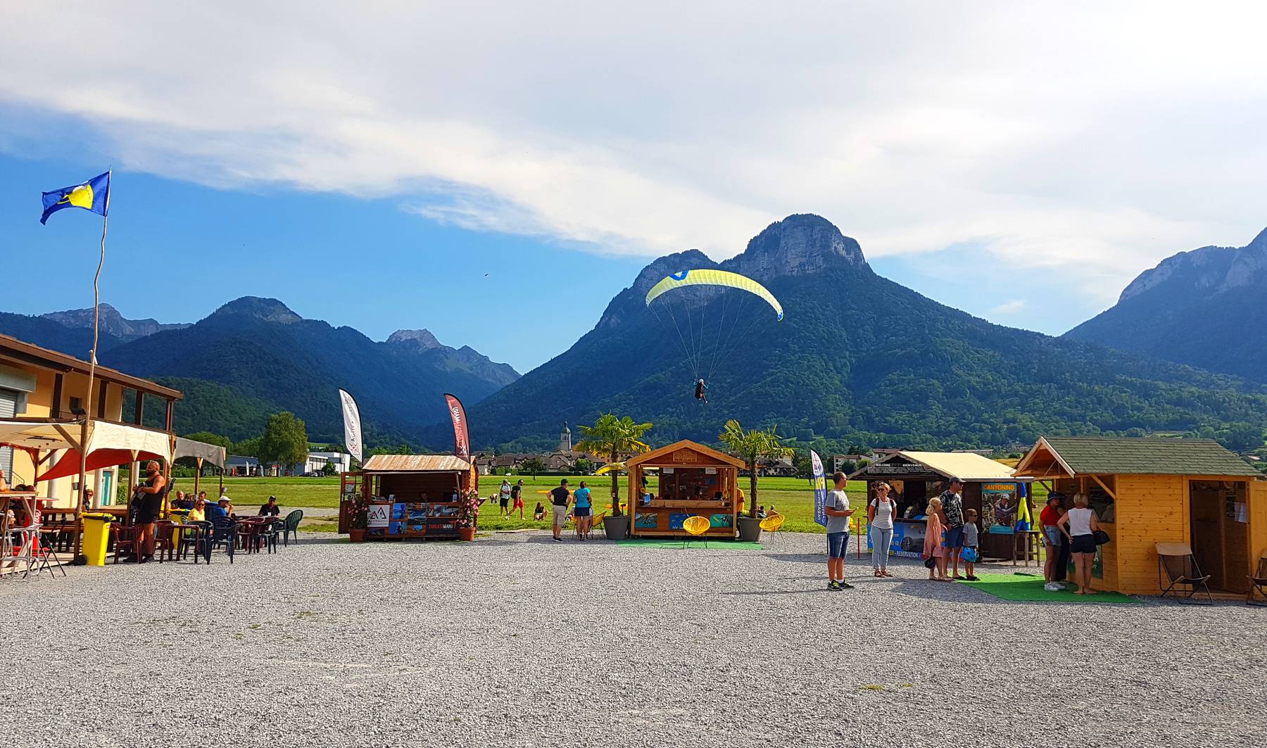 atterrissage parapente annecy