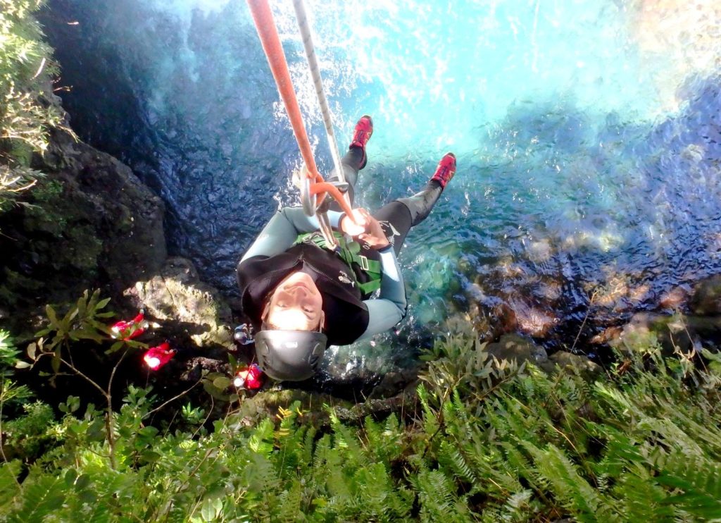 descente en rappel canyoning La Réunion