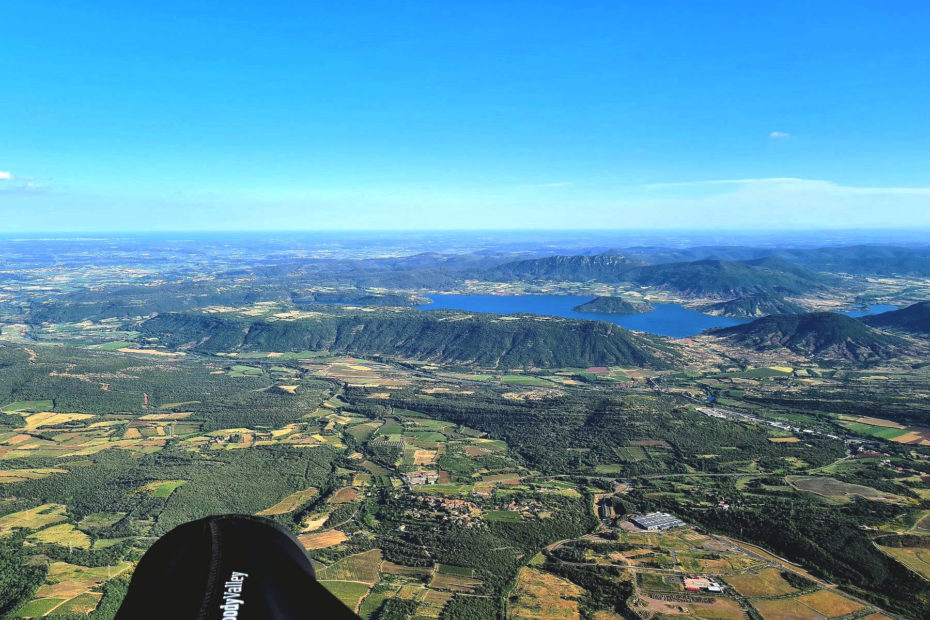 lac du salagou en parapente