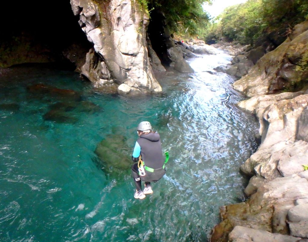 Saut canyoning La Réunion