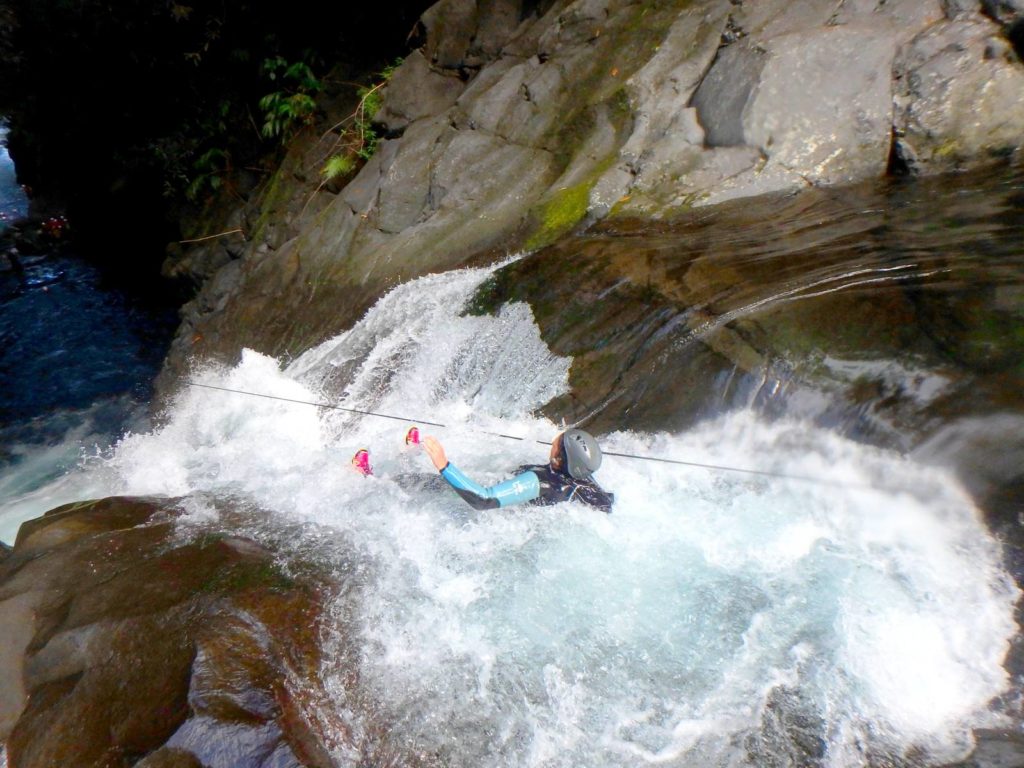 toboggan canyoning à La Réunion