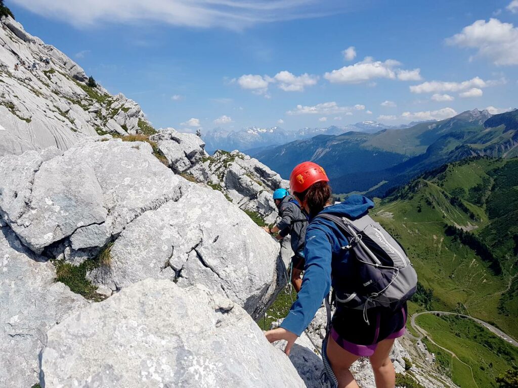 debut traversee via ferrata jalouvre