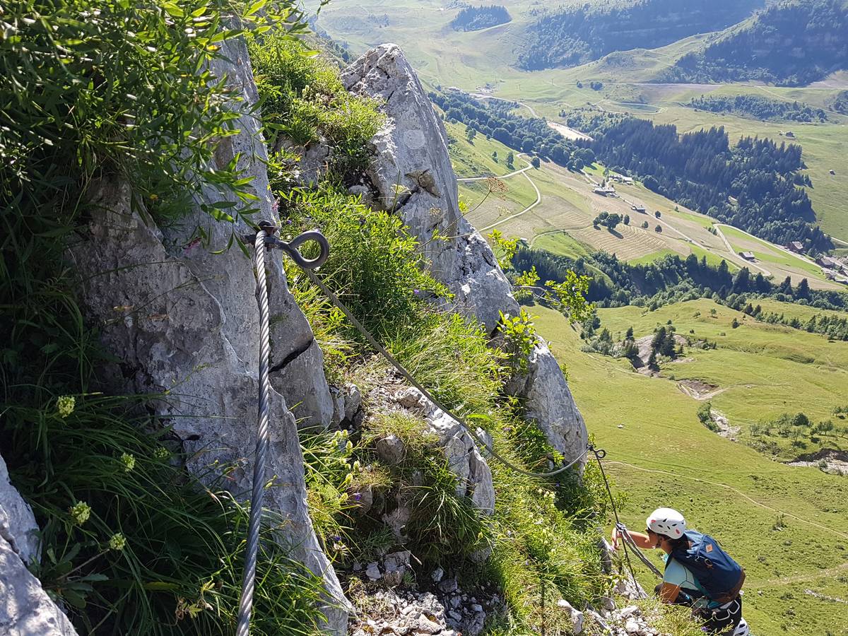 vue du début via ferrata du jalouvre