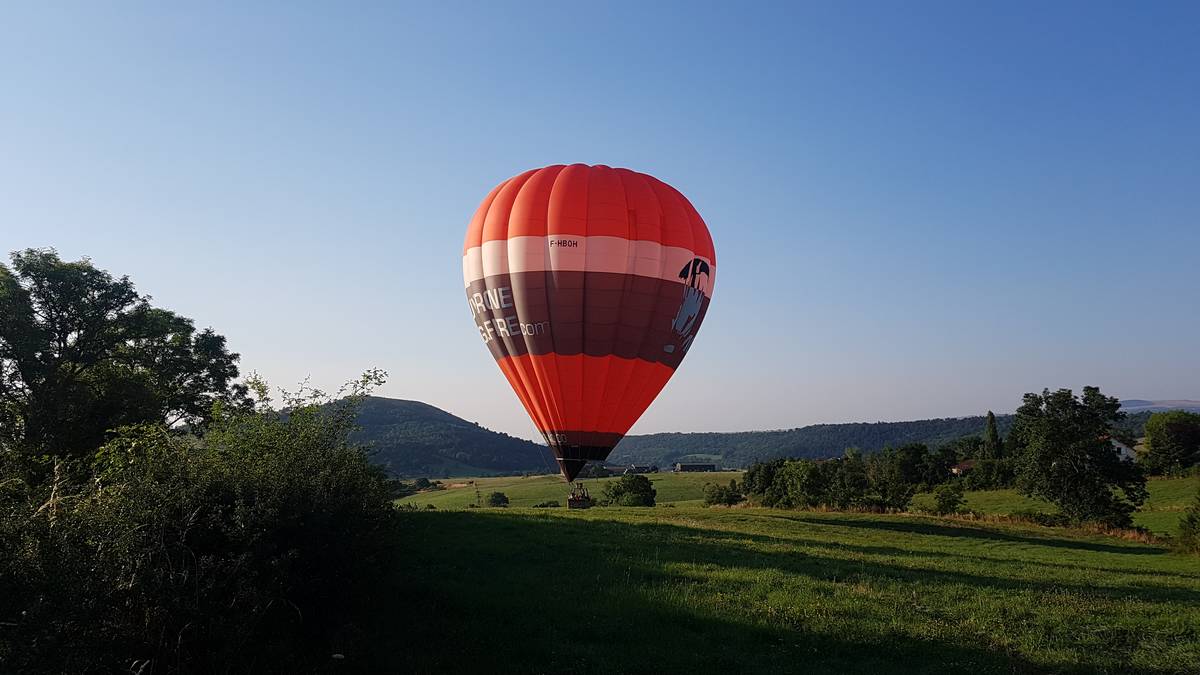 atterrissage ballon puy de dôme