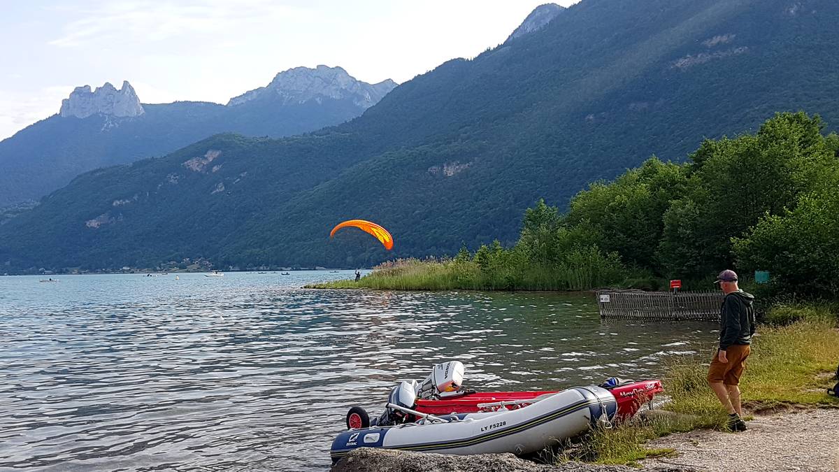 atterrissage d'urgence sur la pointe de la réserve