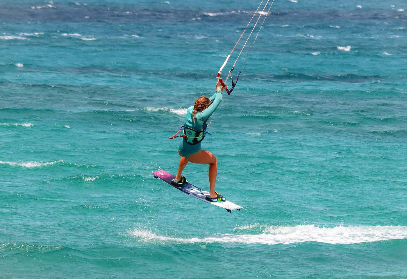 kite surfing saut
