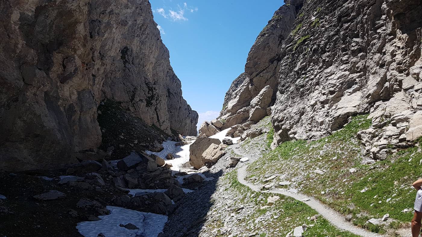 canyon enneigé roc des vents