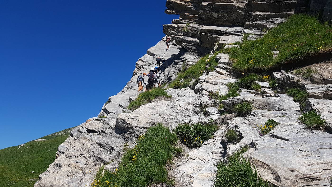 début de l'ascension