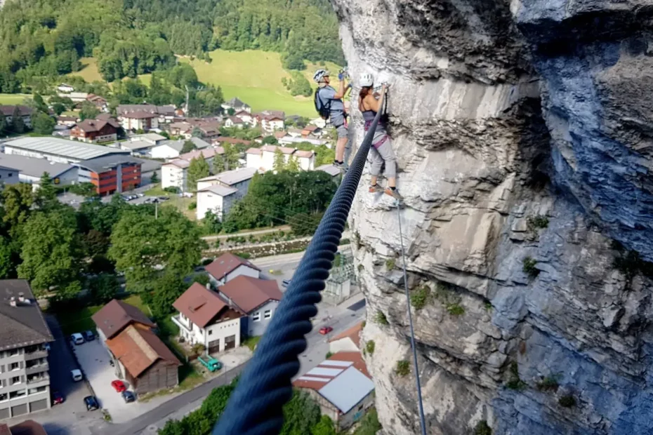 pont de singe via ferrata Thônes