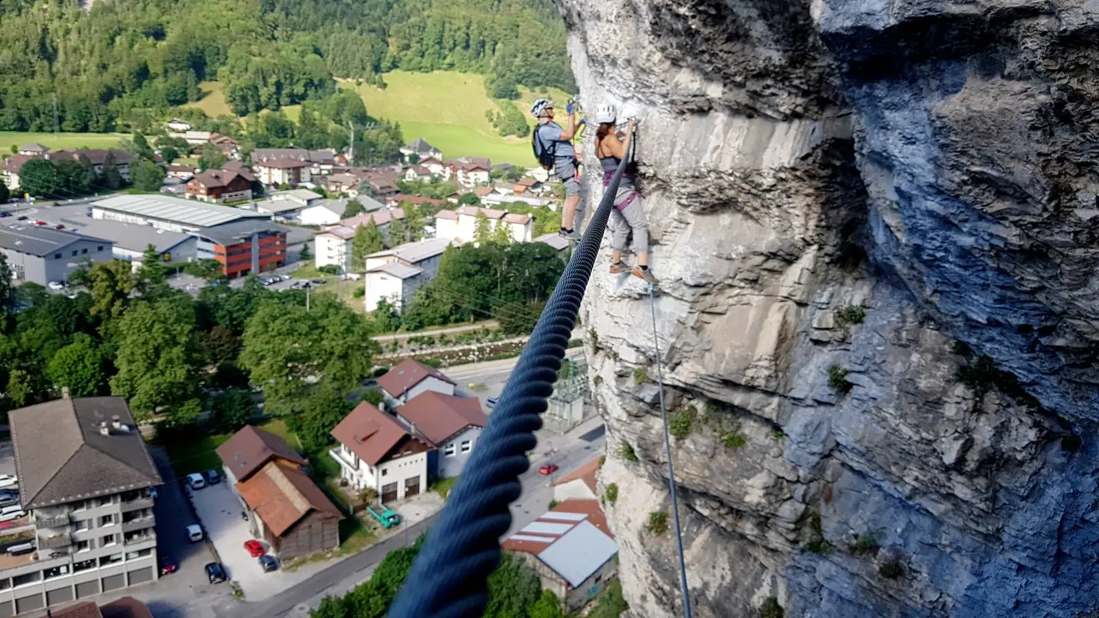 pont de singe via ferrata Thônes