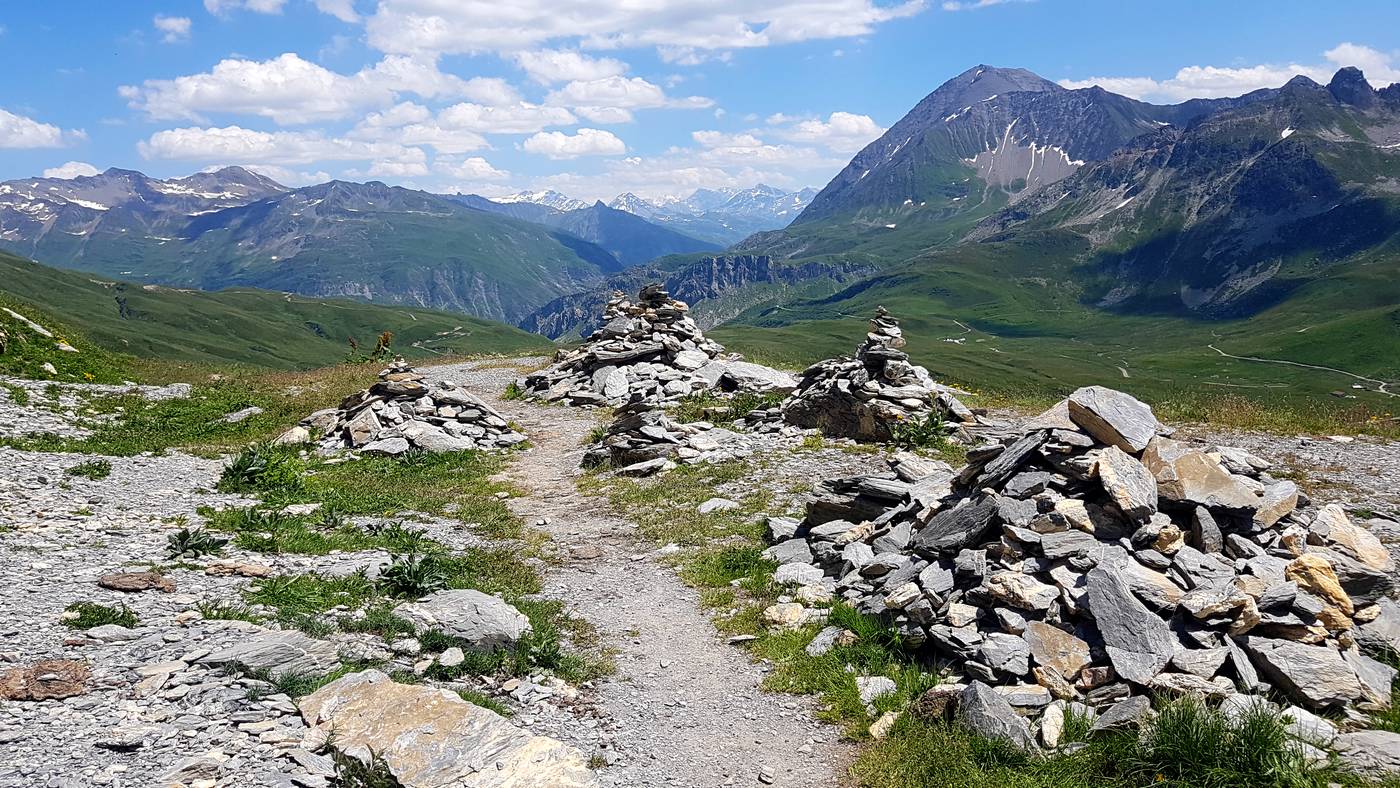 sentier de redescente au parking