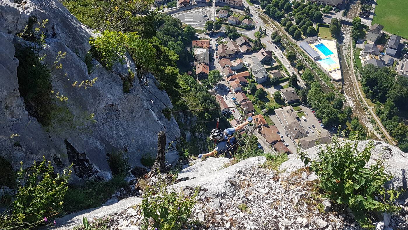 sortie par l'échelle via ferrata Thônes