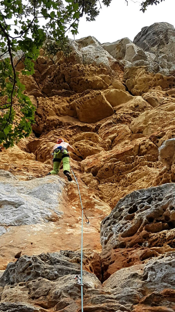 escalade en falaise