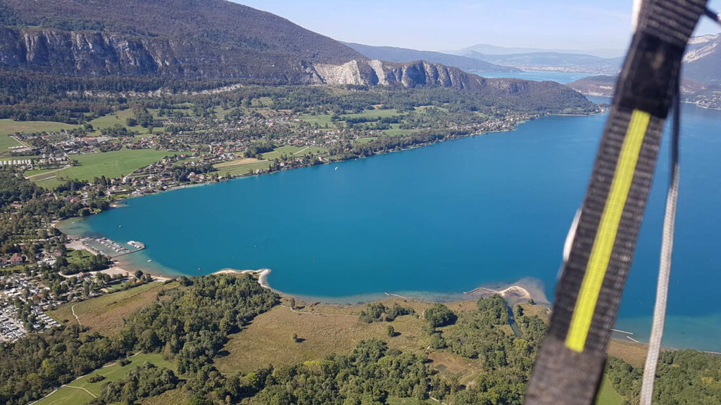 bapteme parapente lac annecy doussard