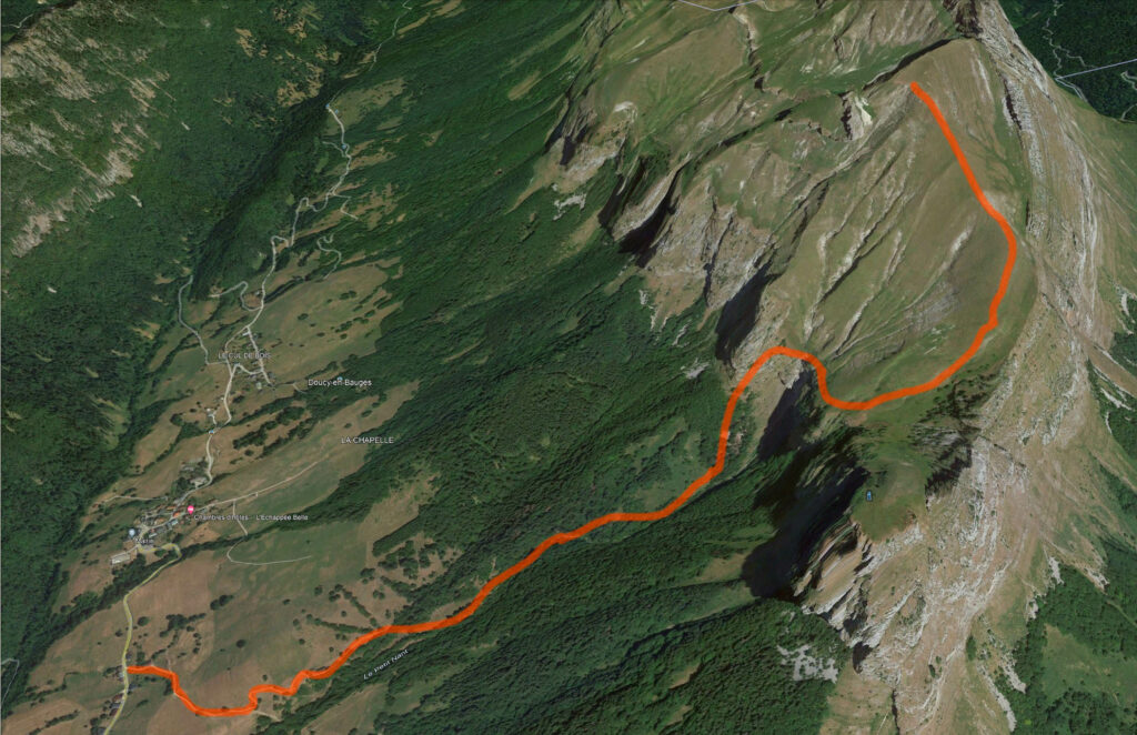 carte accès Trélod en marche et vol parapente