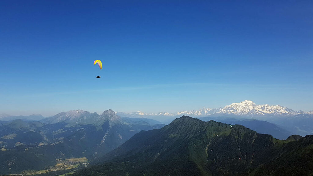 parapente dans les bauges