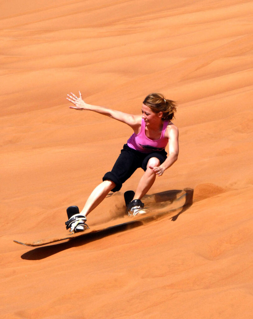 snowboard sur sable