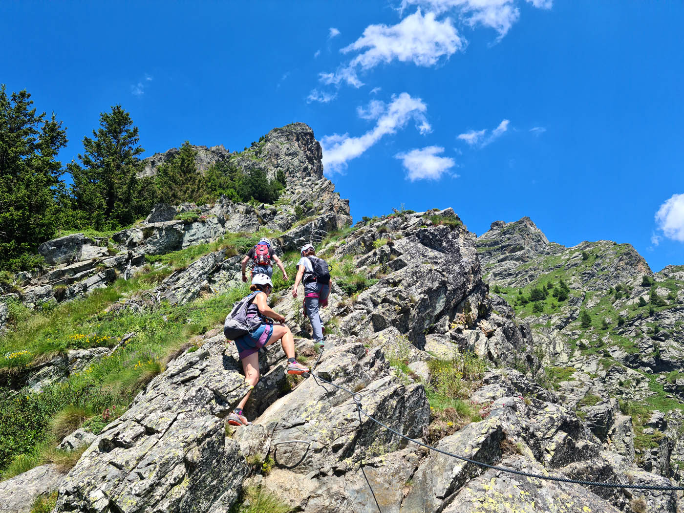 via ferrata du grand bec 1er partie