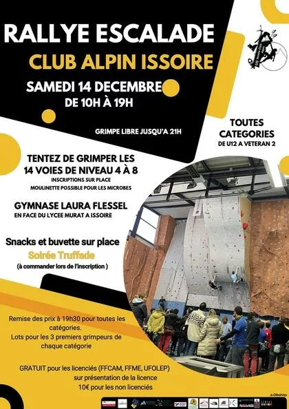 Affiche Rallye escalade 2024