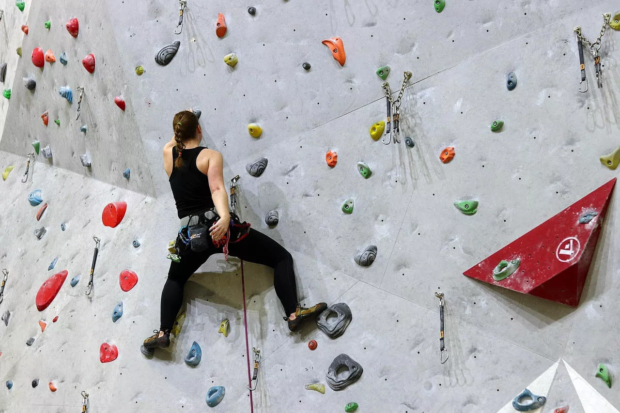 escalade de bloc en salle
