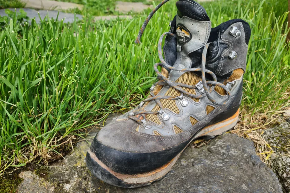 chaussure alpinisme après réparation