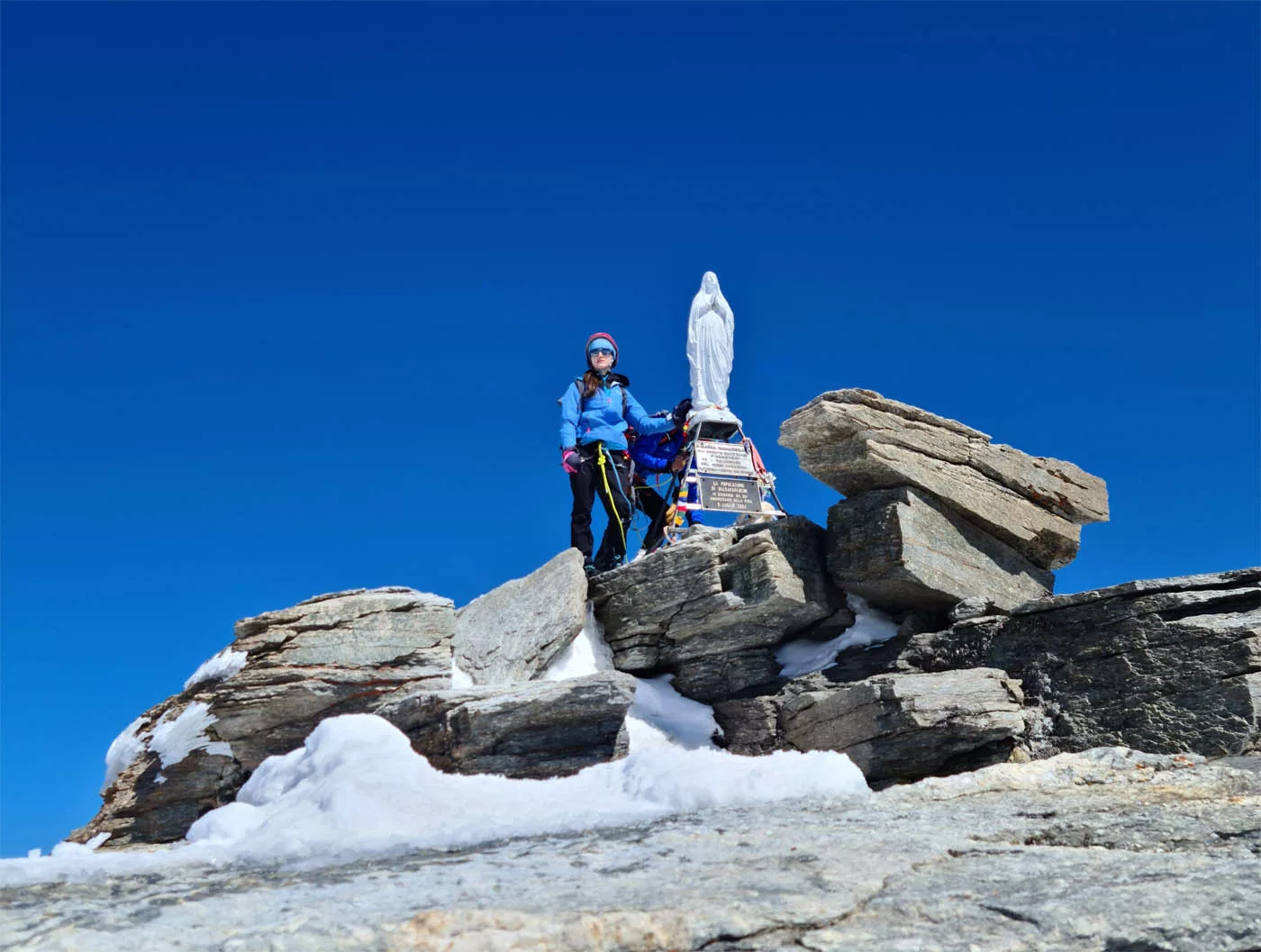 arrivée au sommet du grand paradis