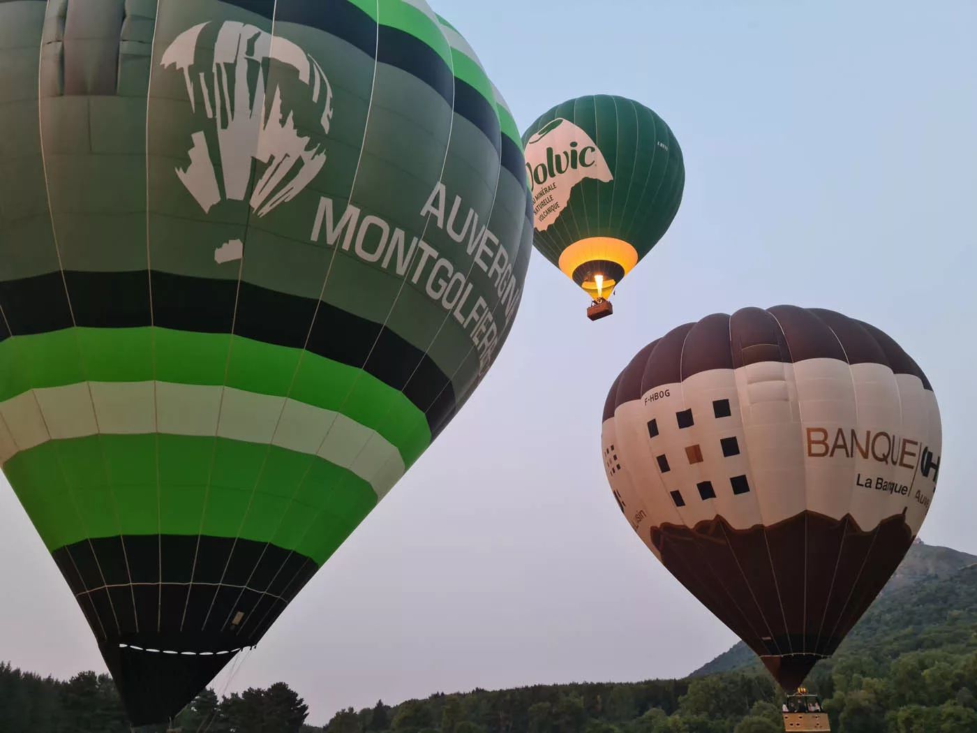 décollage ballon auvergne montgolfière