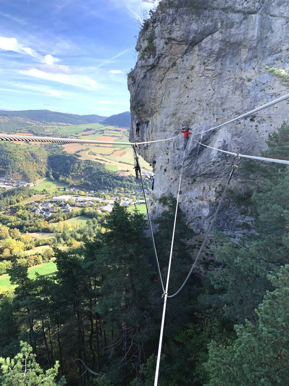 pont népalais via ferrata la Canourgue