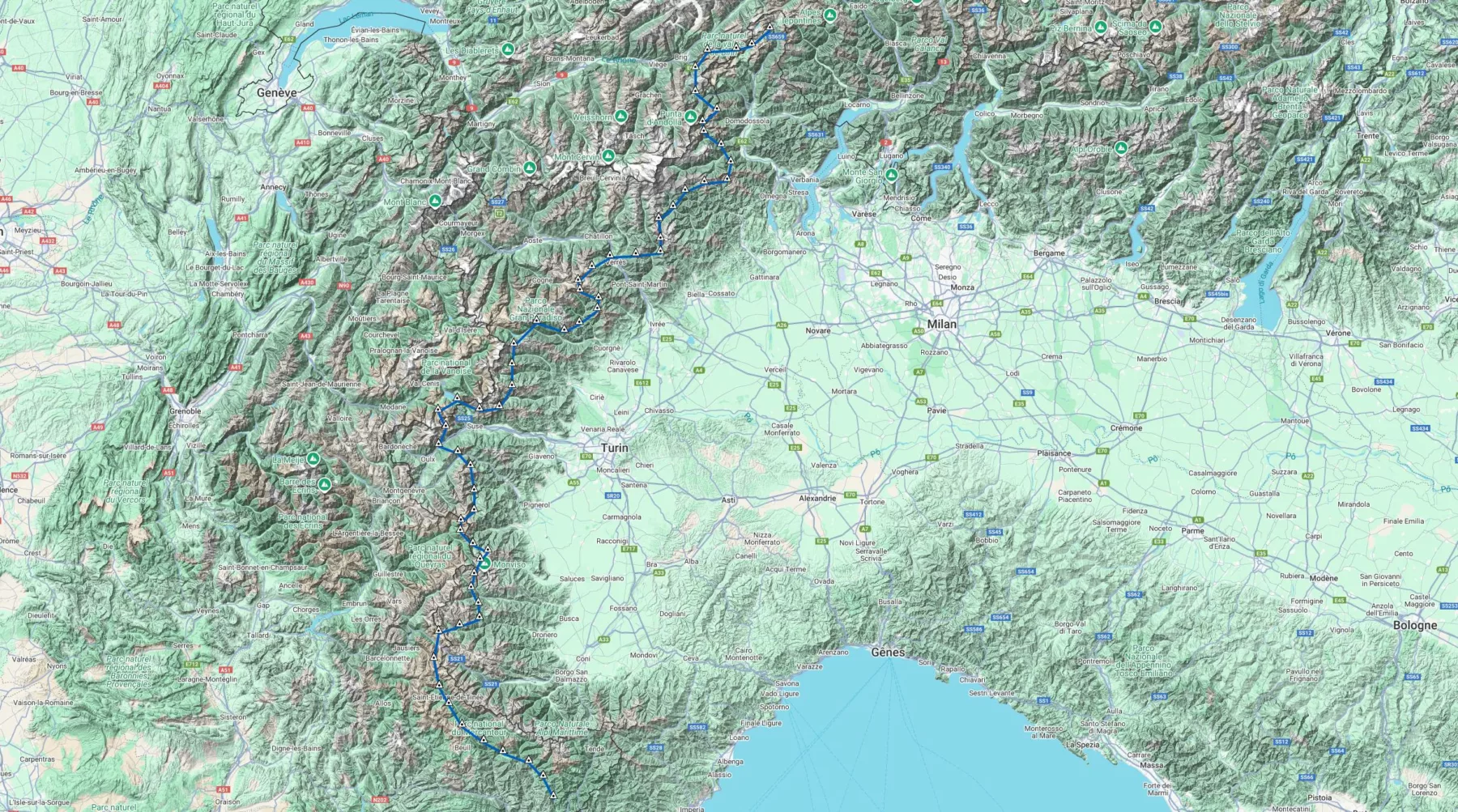 via alpina itinéraire bleu