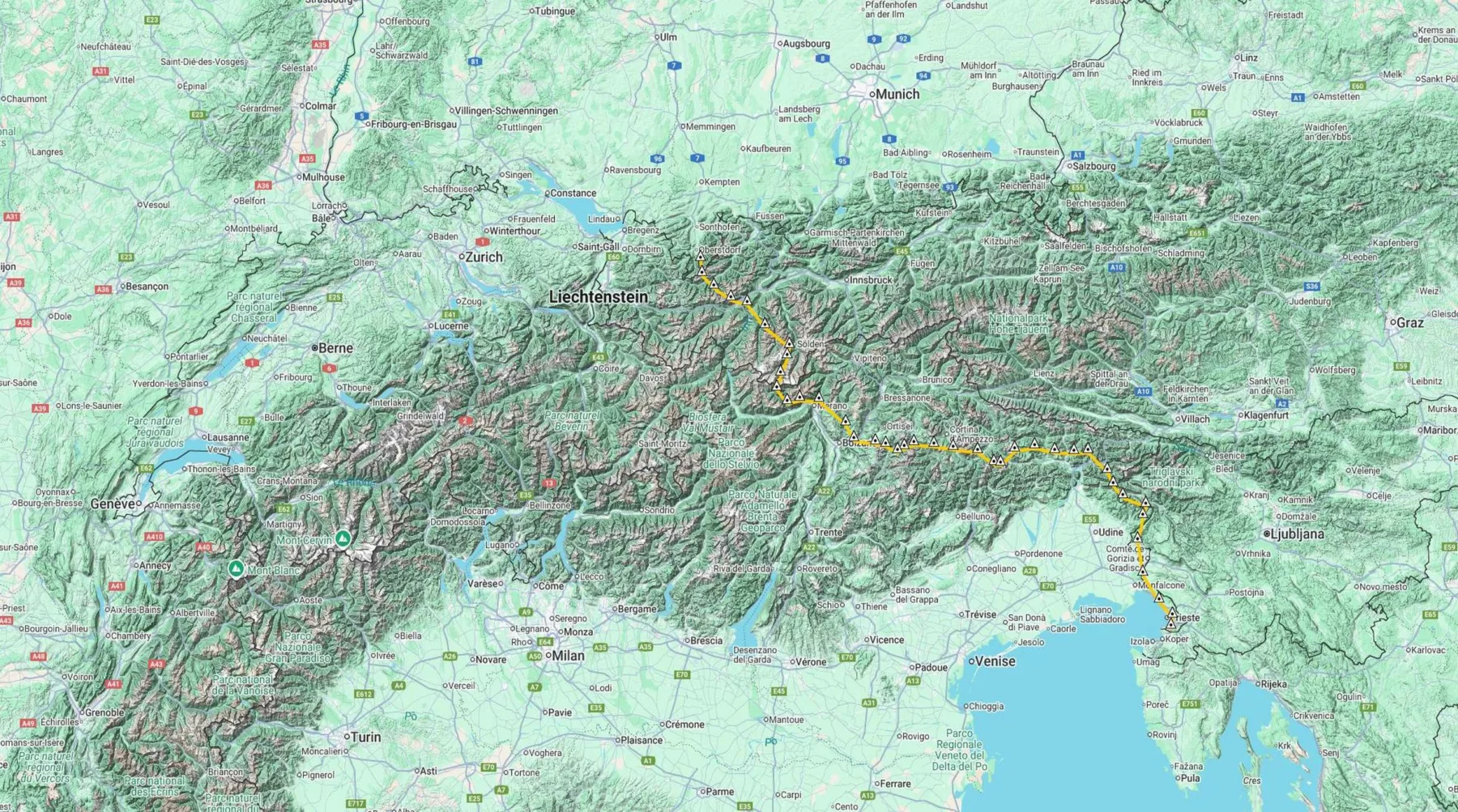 via alpina itinéraire jaune