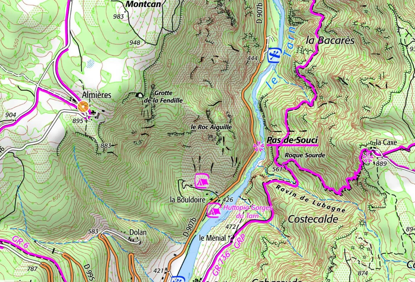 Emplacement roc aiguille