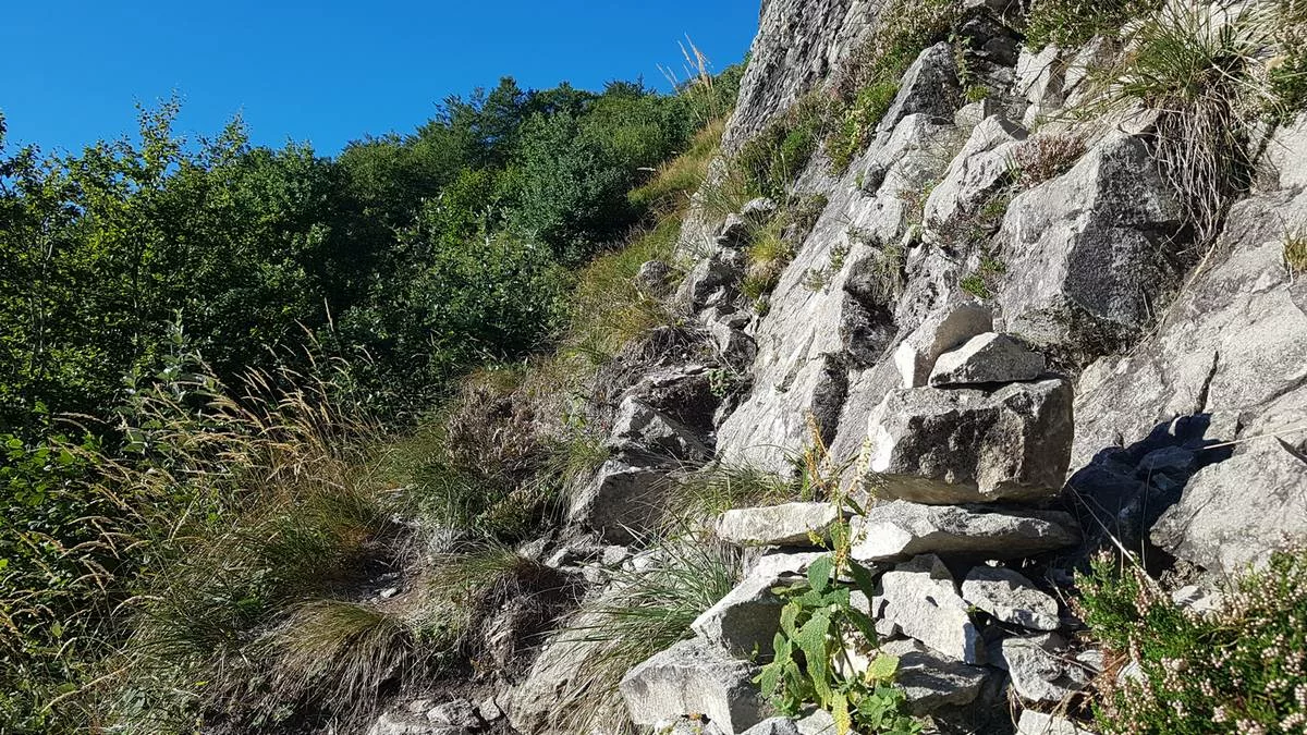 depart de la voie Bulle d'Hozières