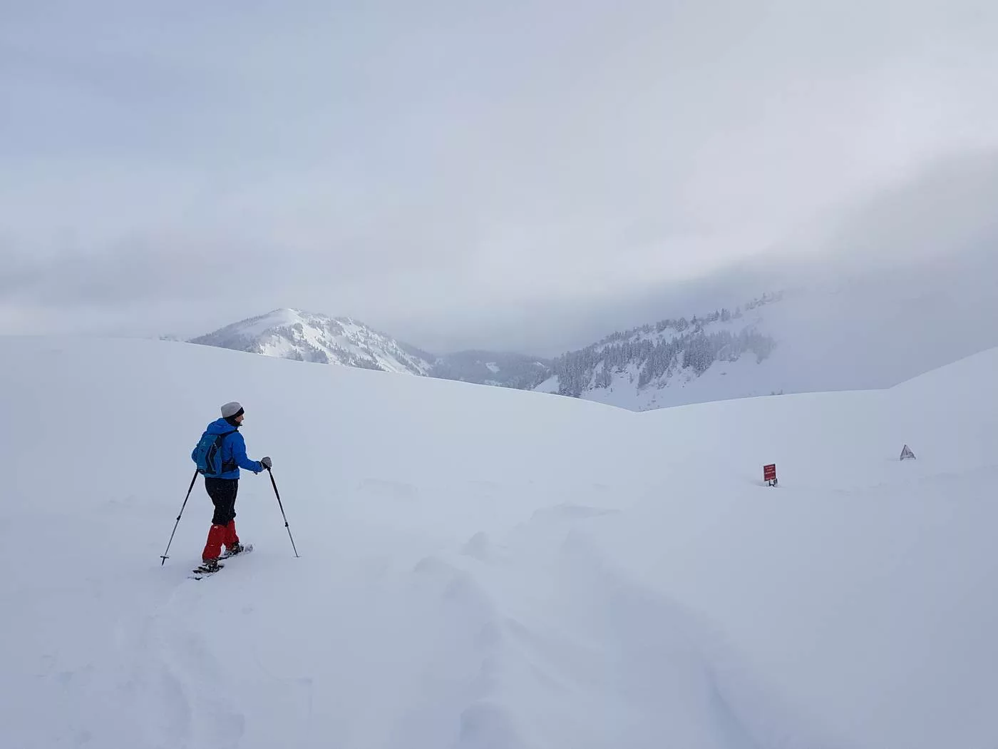 randonnée raquette dans la neige