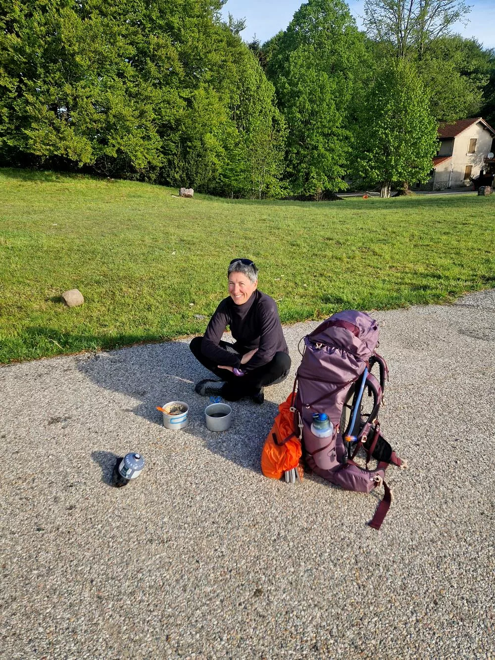 Petit déjeuner au col des Limouches