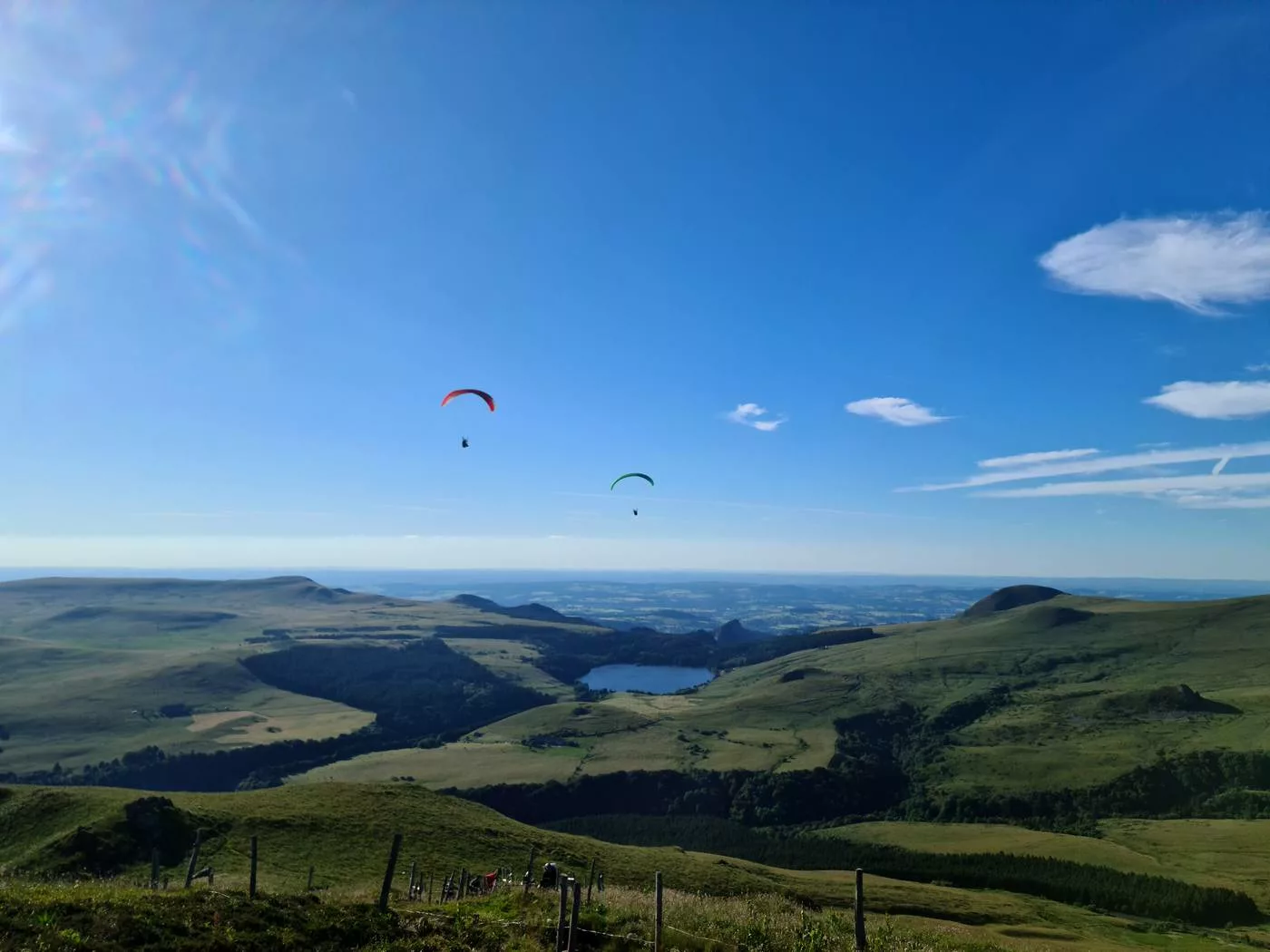parapente lac du guéry