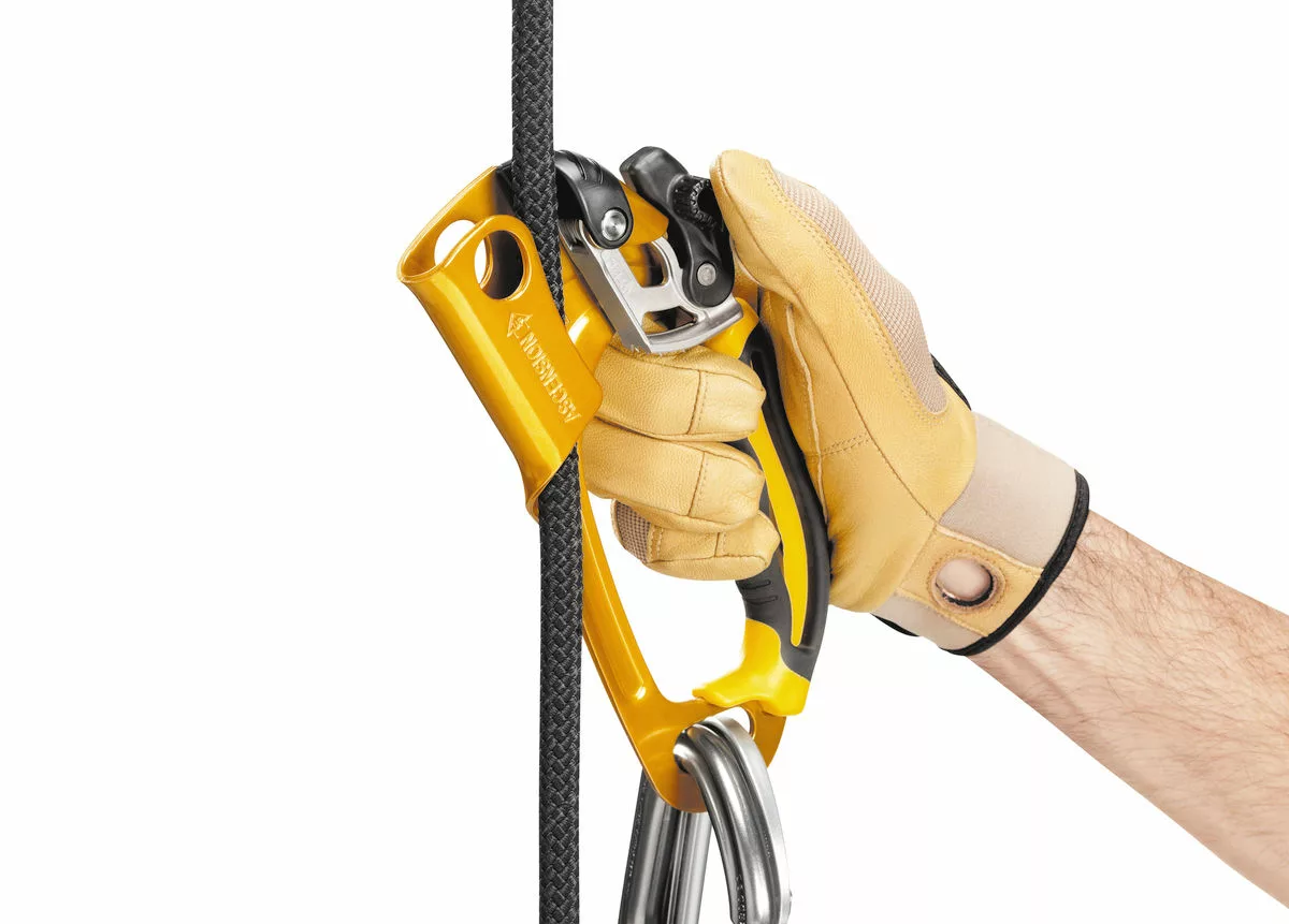 débrayage poignée Petzl ascension