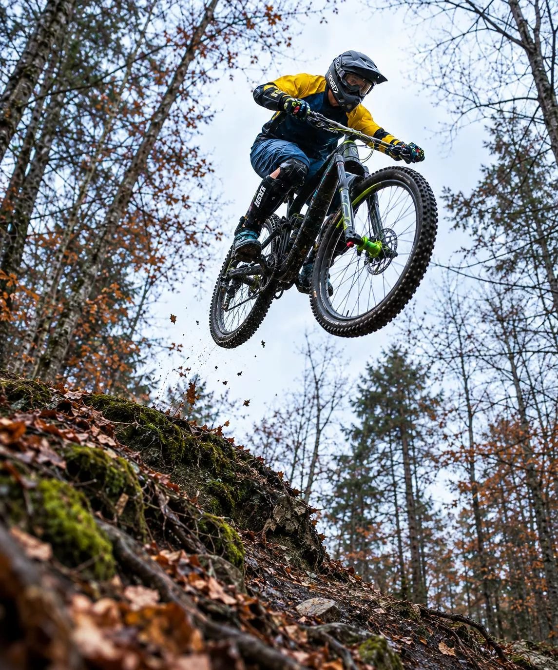saut vtt en montagne