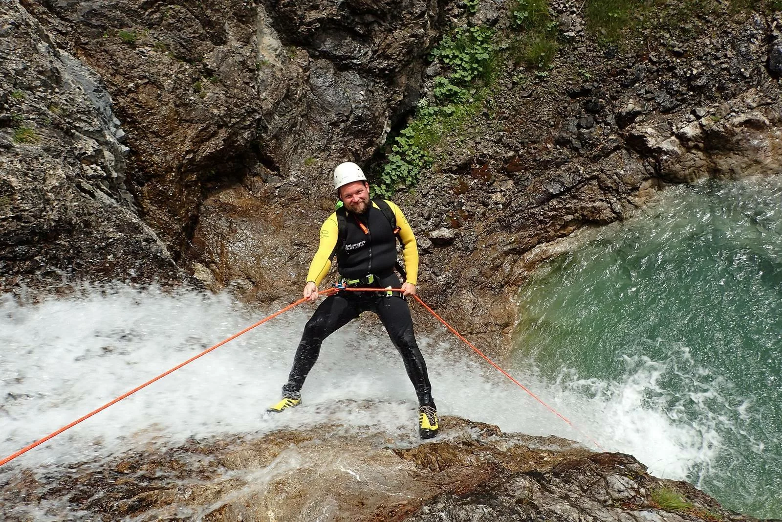 descente rappel en canyoning