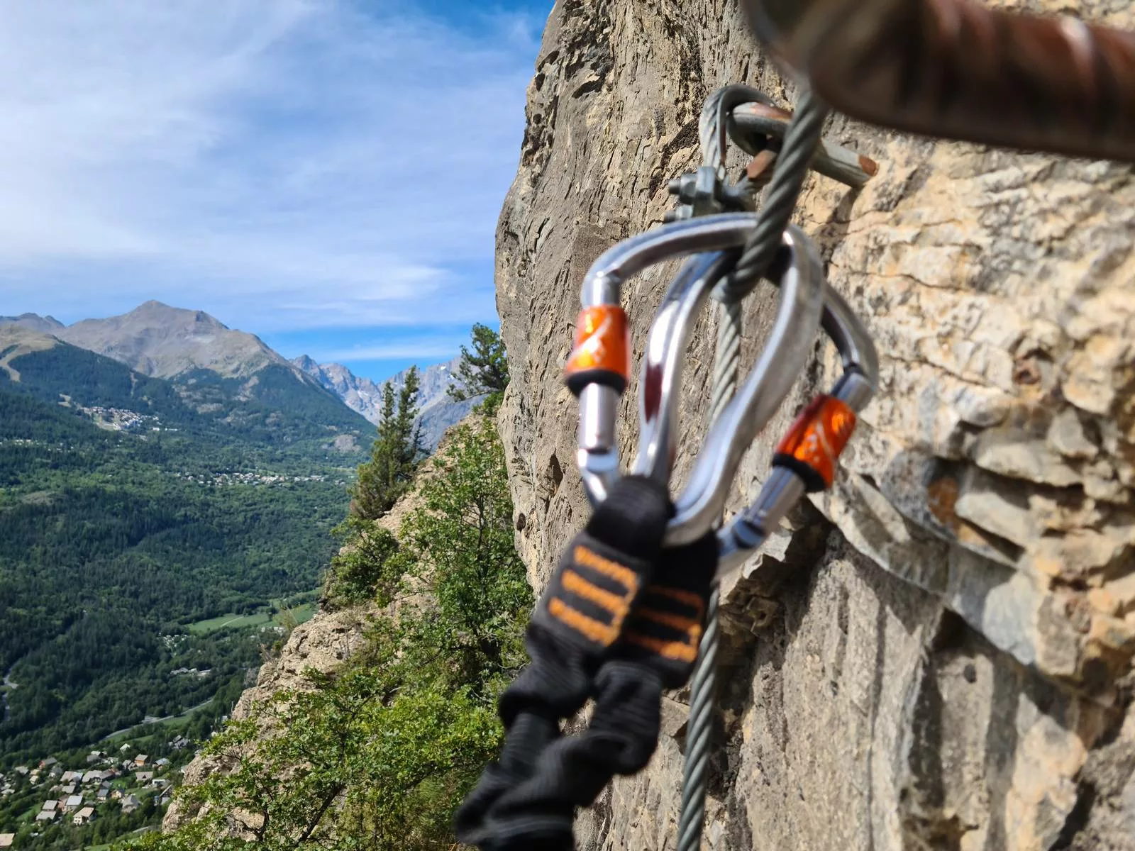 risque chute via ferrata